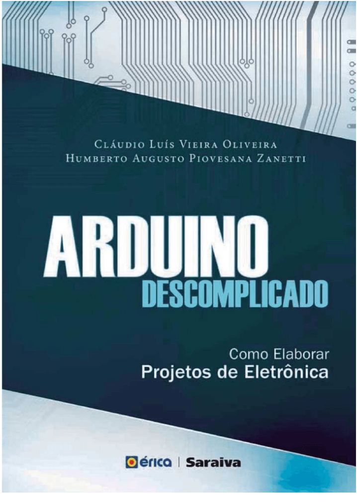 Capa do livro Arduino Descomplicado: Como Elaborar Projetos de Eletrônica.