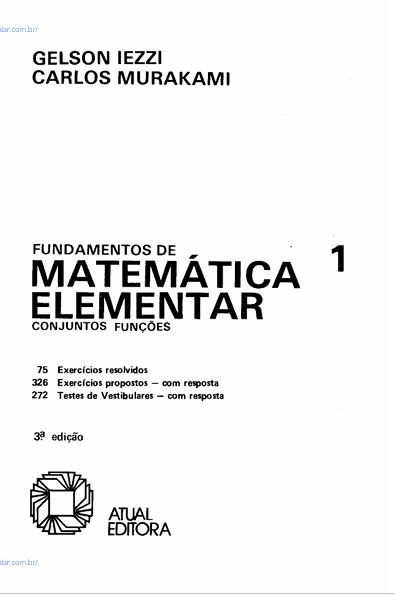 Fundamendos da matematica Elementar_01_(Conjuntos & Funcoes)