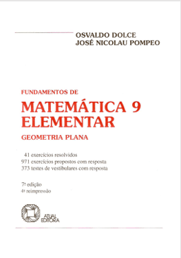 Capa do livro Fundamendos da matematica Elementar_09_(Geometria Plana)