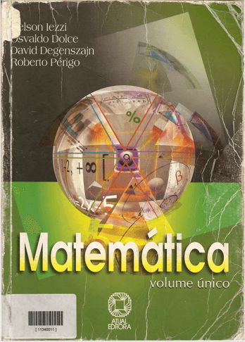 Capa de MATEMATICA-VOLUME UNICO